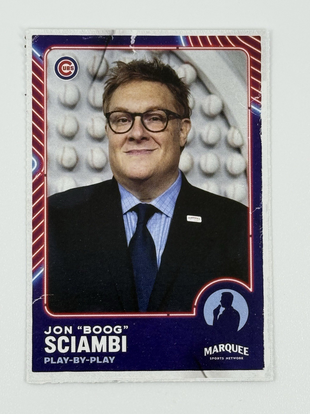 Jon Boog Sciambi 2023 Chicago Cubs Marquee Sports Baseball Card RC Broadcaster