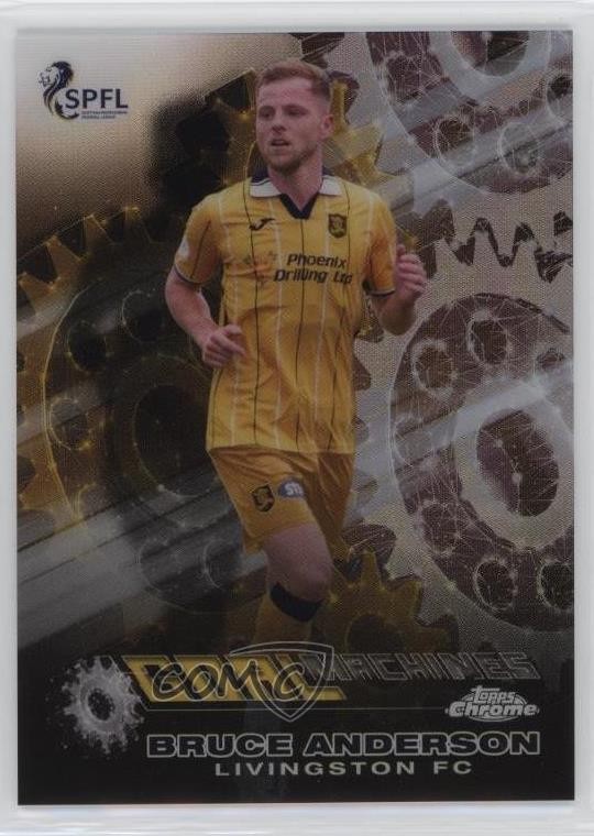 2022 Topps Chrome SPFL Scottish Premier League Goal Machines Bruce Anderson 18en