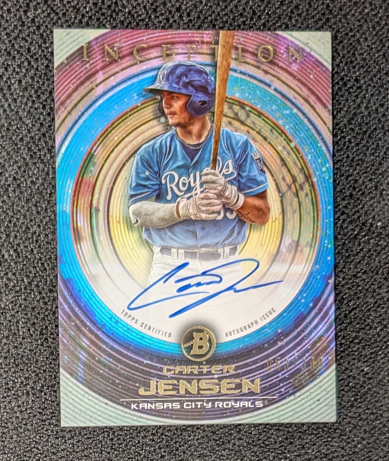 2022 Bowman Inception Carter Jensen Prospect Auto /399 #PA-CJ Royals