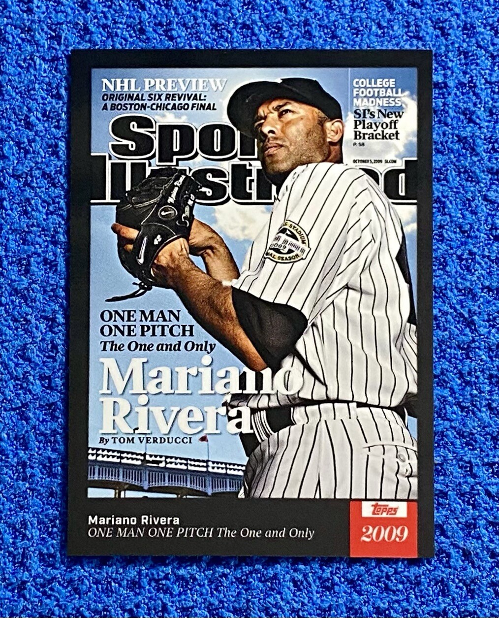 New York Yankees MARIANO RIVERA Sports Illustrated Cover 2021 Topps Card #67 HOF
