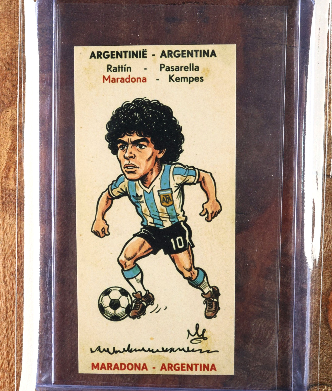 Diego Maradona Rookie RC Mini Card (TGX Series) Soccer Futbol