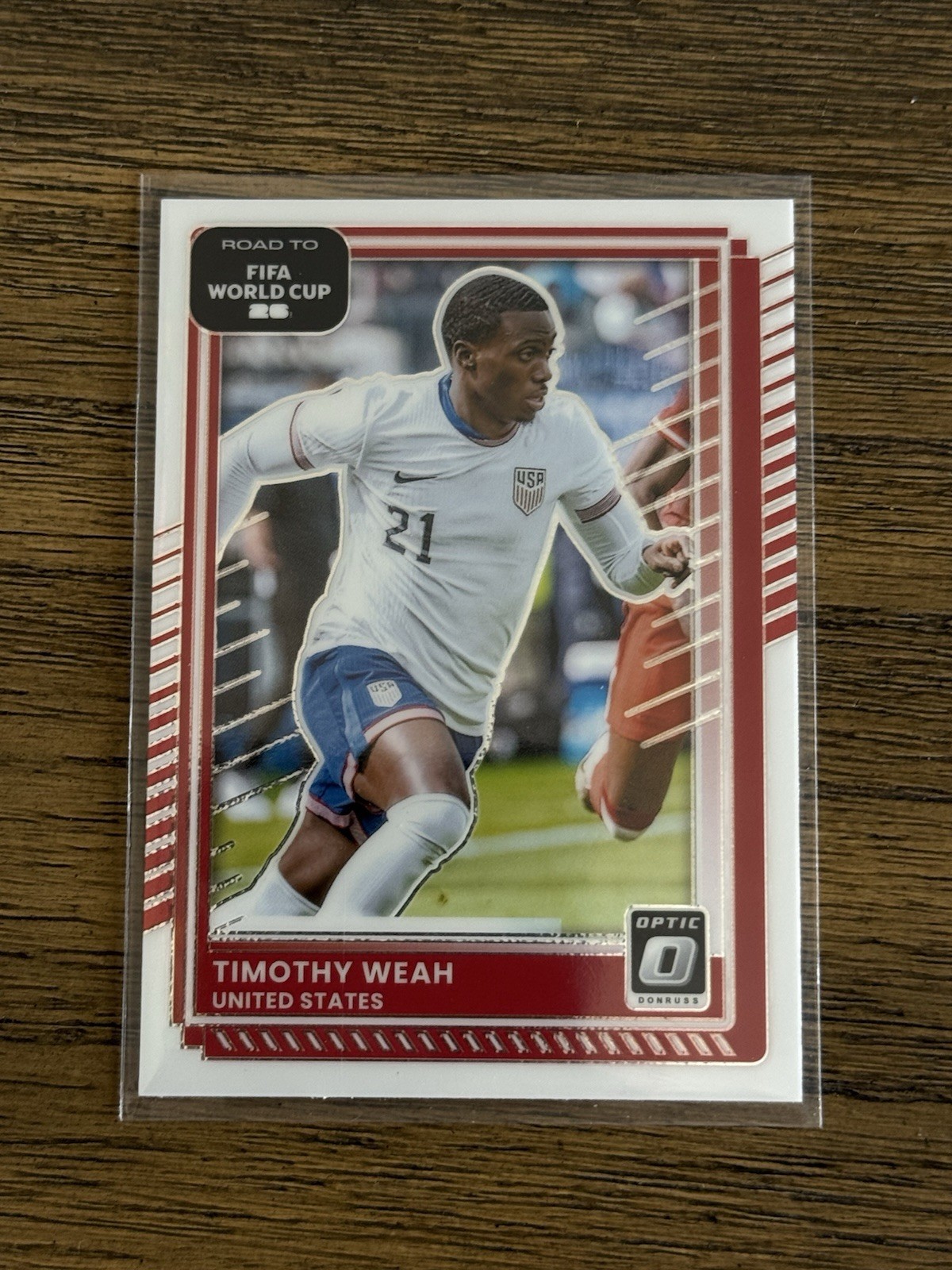 2025-26 Panini Donruss Optic Road To FIFA World Cup Timothy Weah #21 USA