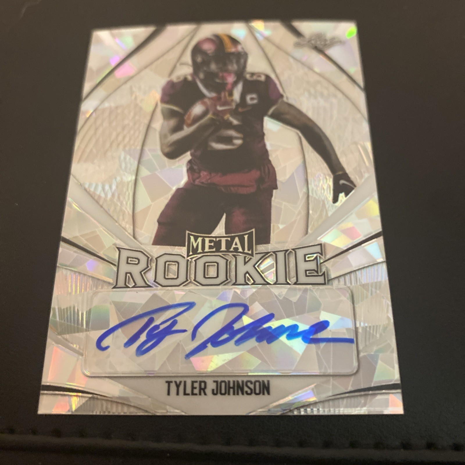 2020 Leaf Metal Tyler Johnson RC Auto /35 Cracked Ice
