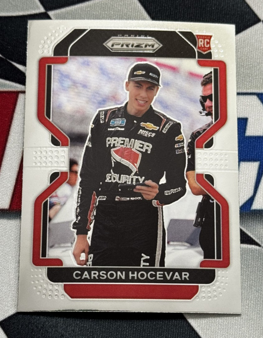CARSON HOCEVAR RC 2022 Panini Prizm 🏎️ NASCAR ROOKIE #26 QTY 🏁