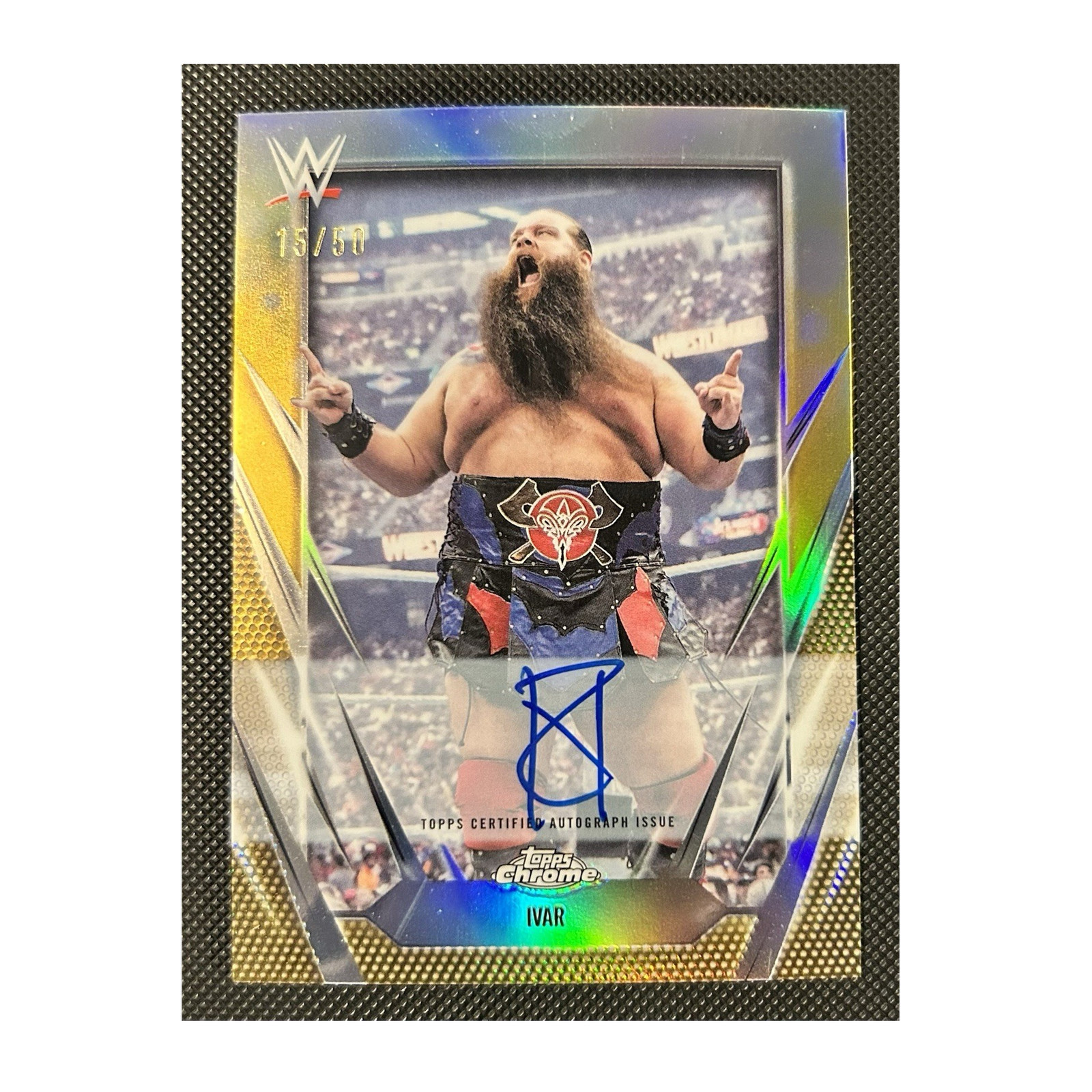 IVAR Gold Autograph /50 2026 Topps Chrome WWE Insert #BCA-IVA