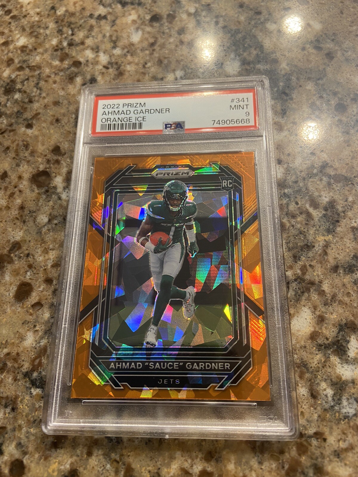 Ahmad Sauce Gardner Orange Ice PSA 9 Fanatics