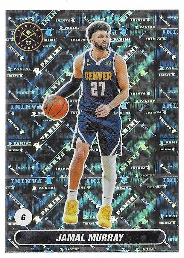 2023-24 Panini Sticker Collection Jamal Murray Foil Sticker #307 Denver Nuggets