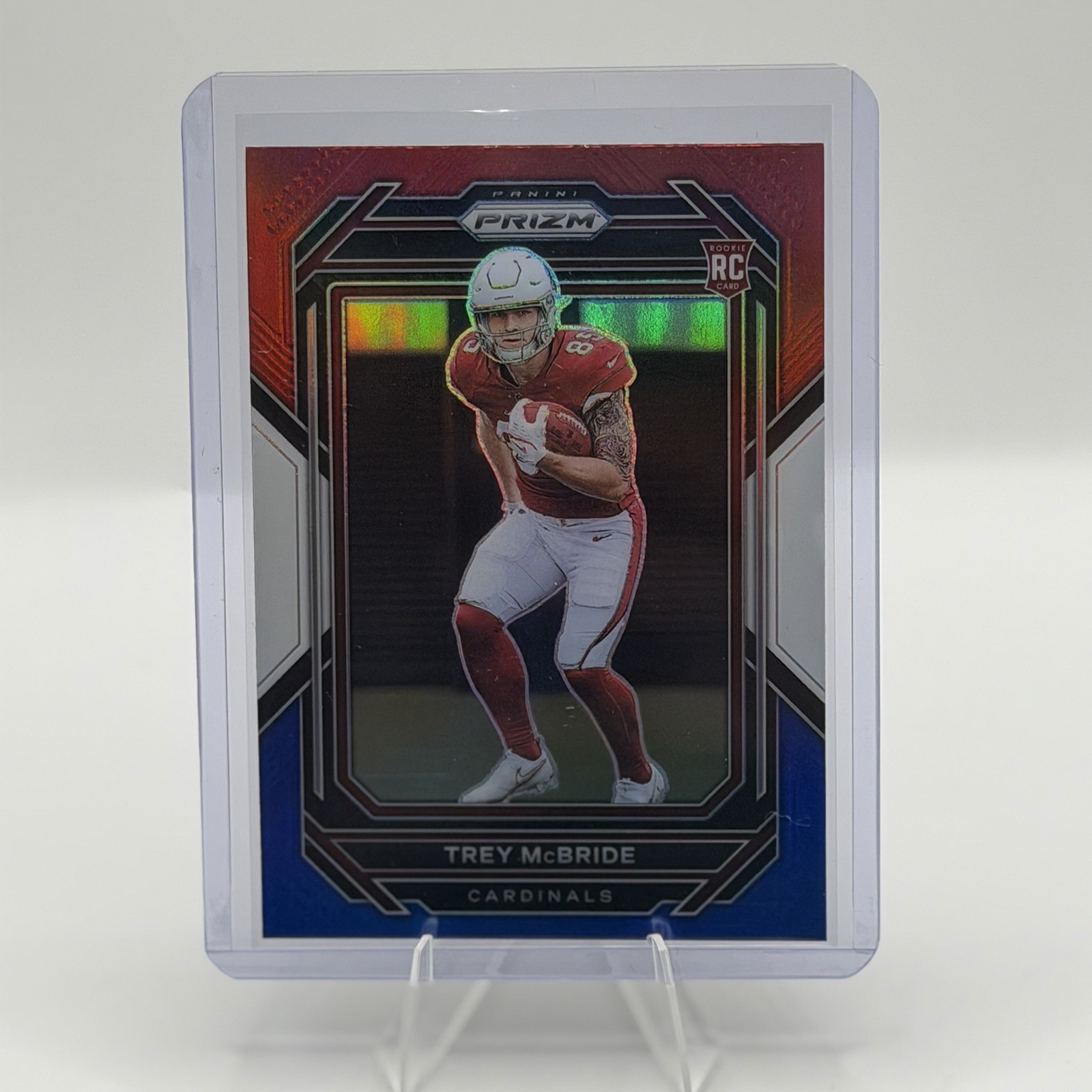 2022 Panini Prizm – Rookies Trey McBride #327 Red White & Blue Prizm (RC)