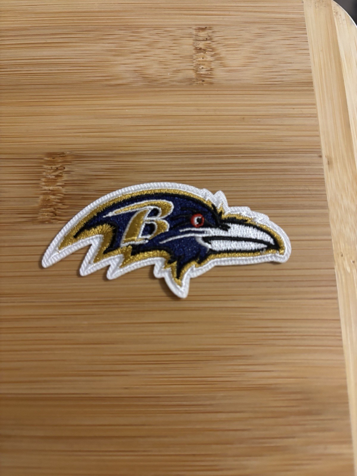 Small Baltimore Ravens Embroidered 2.5″ Inch Iron On Patch NFL Purple Free Ship