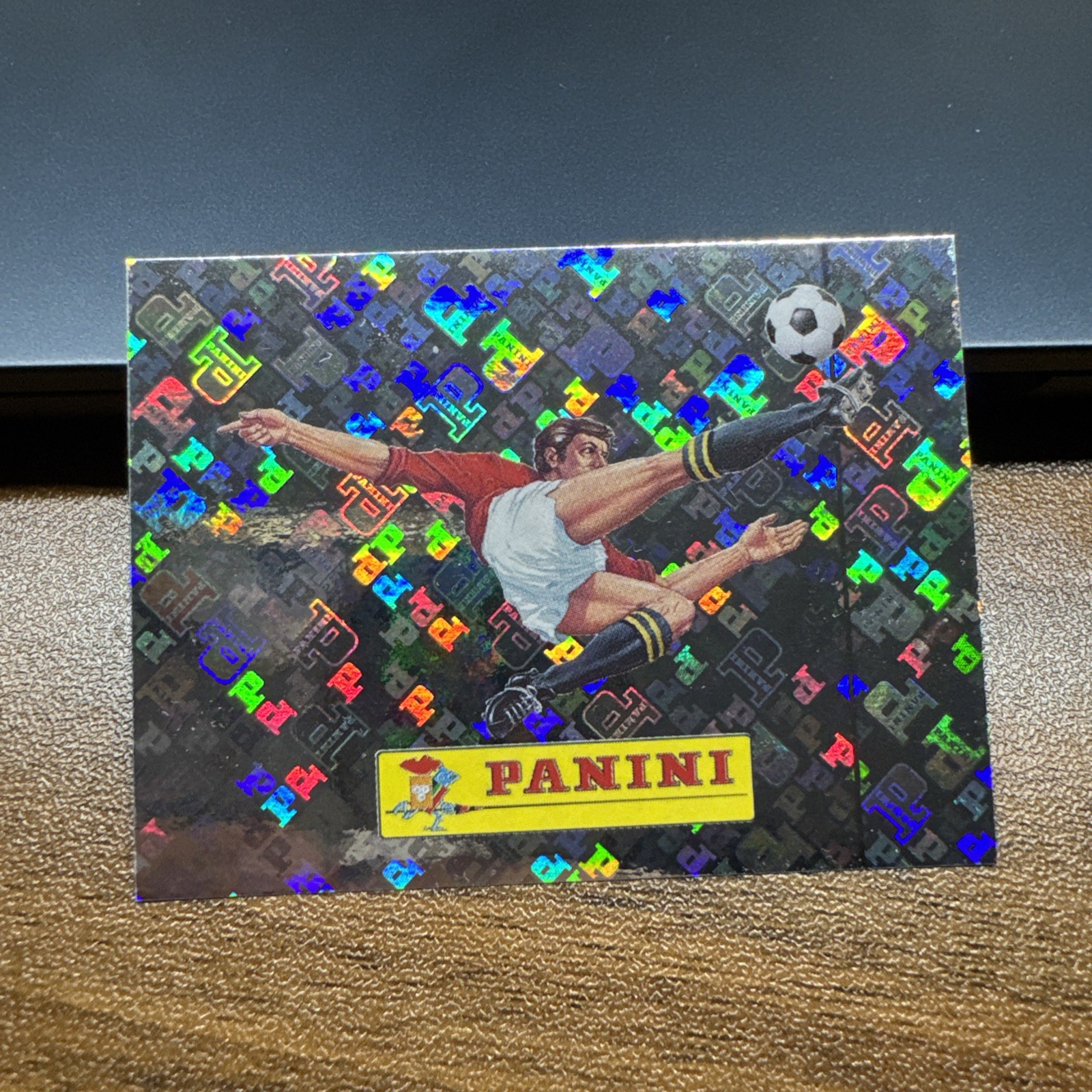 2026 Panini World Cup Sticker Panini Logo #00 Factory Error Miss-Cut Foil – Line