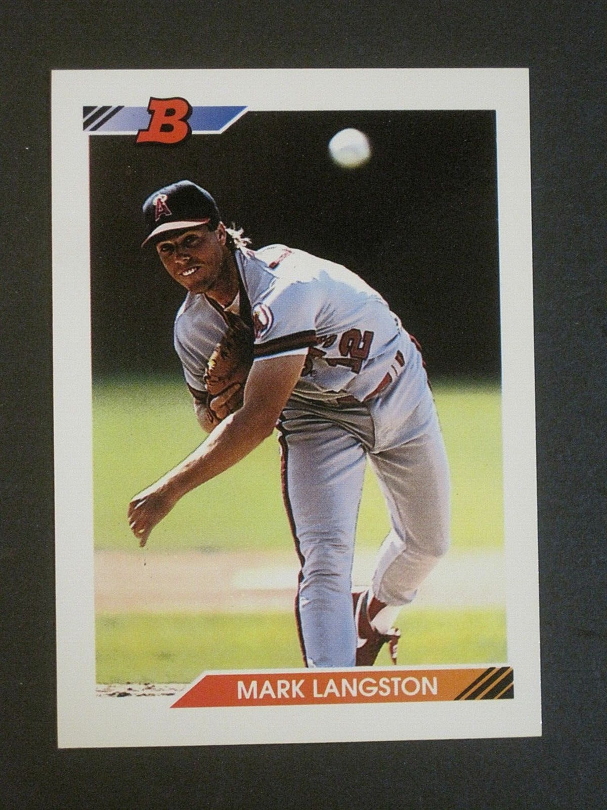 1992 BOWMAN MARK LANGSTON CALIFORNIA ANGELS CARD #520!!!!!!!!!