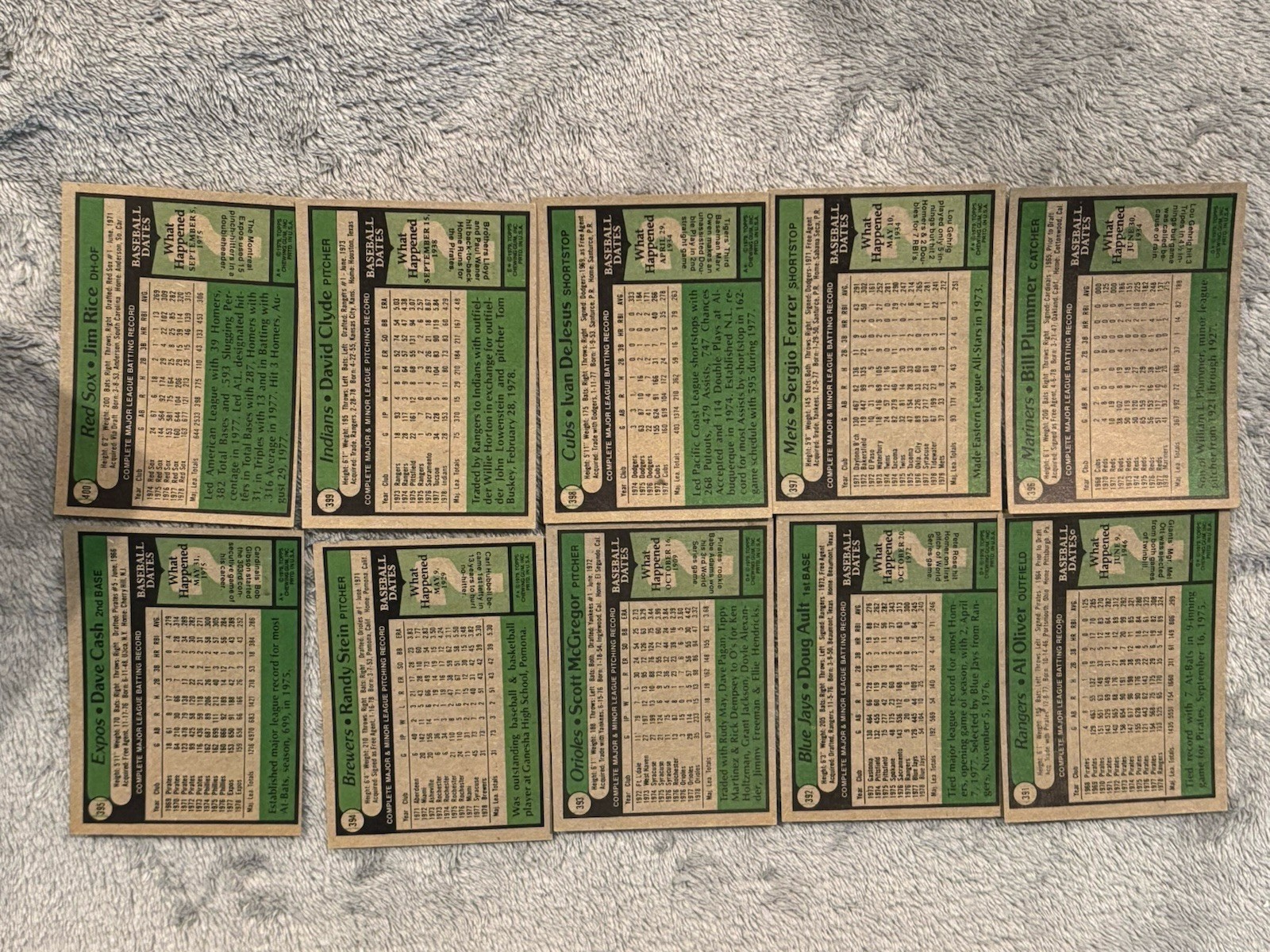 1979 Topps Baseball U-Pick #351-525 VGEX Free Shipping on 3+ Cards!