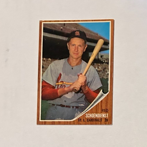 1962 Topps Red Schoendienst High # SP #575 EX EX-MT St Louis Cardinals