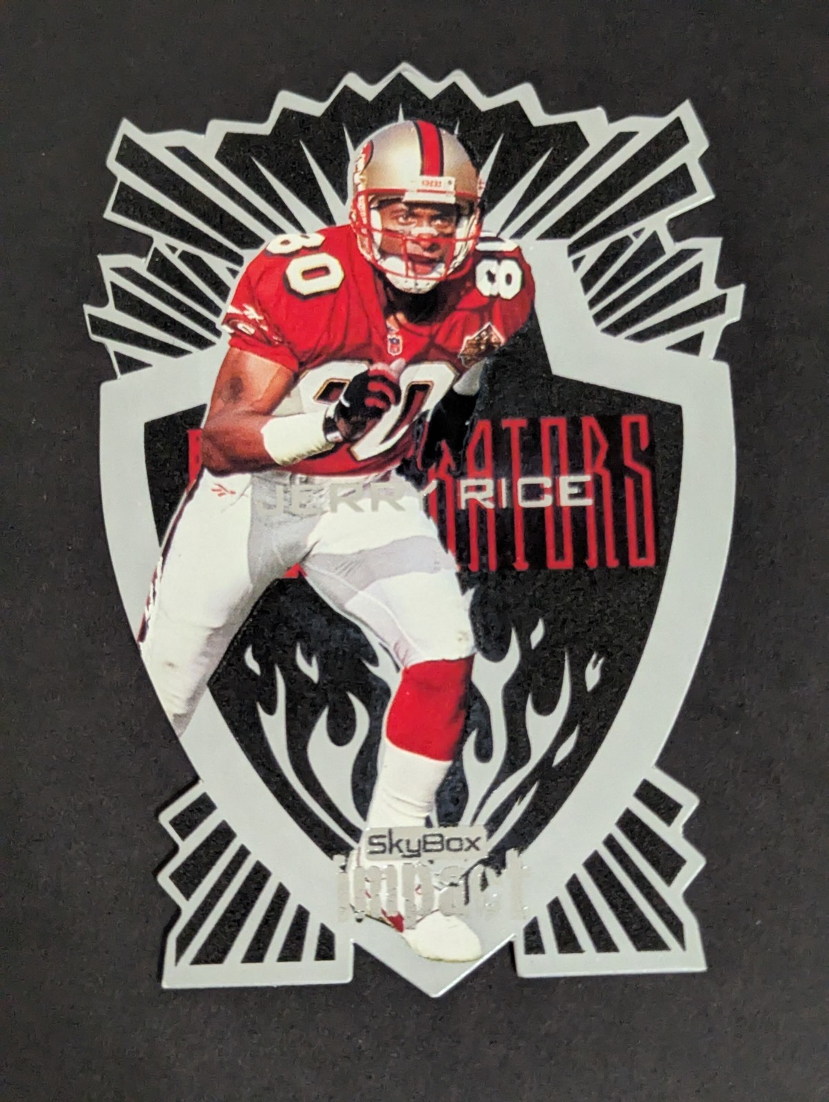 1997 Skybox Impact – Excelerators – Jerry Rice #9 – Die Cut