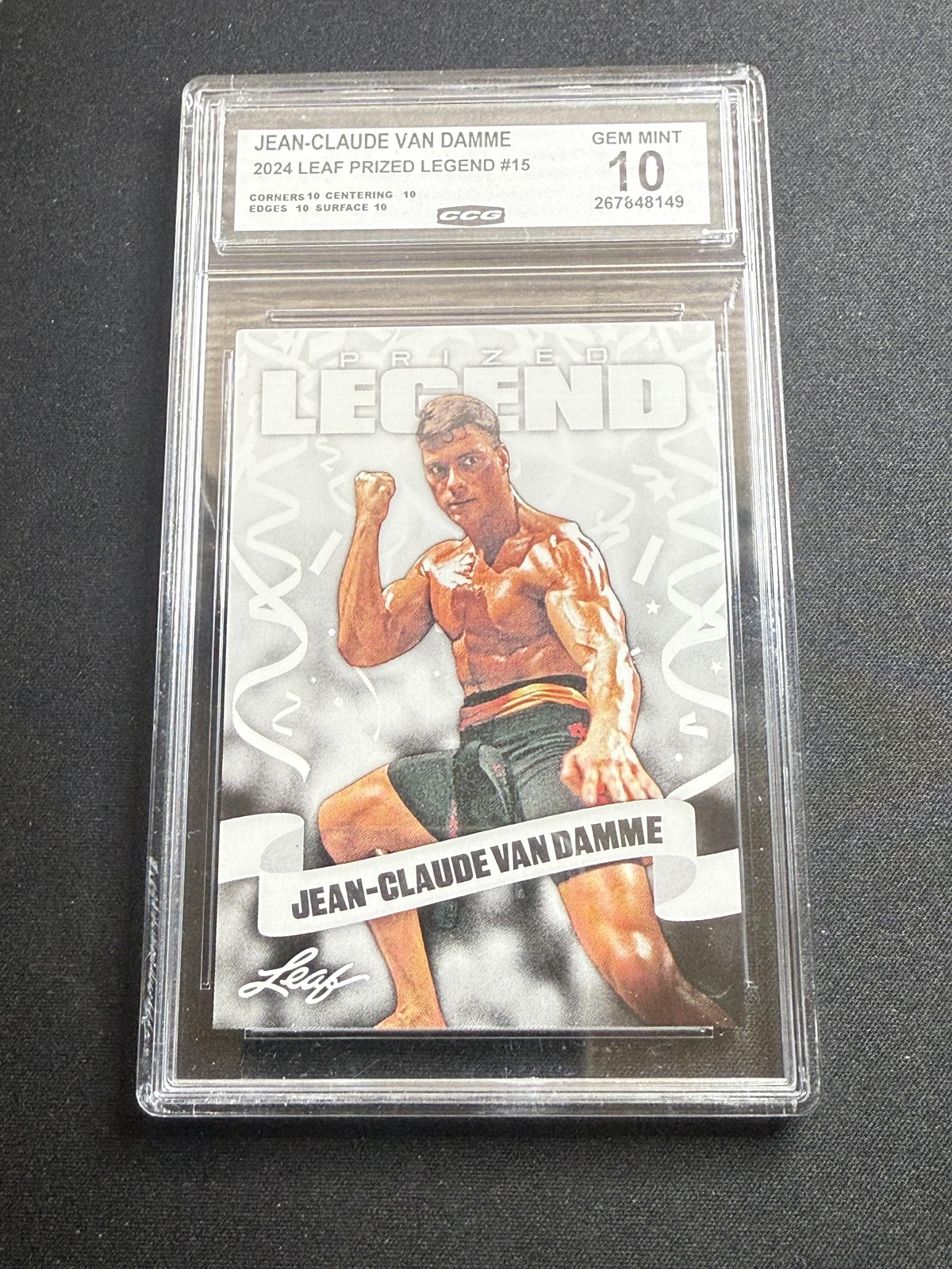 Jean-Claude Van Damme 2024 Leaf Prized Legend CCG 10