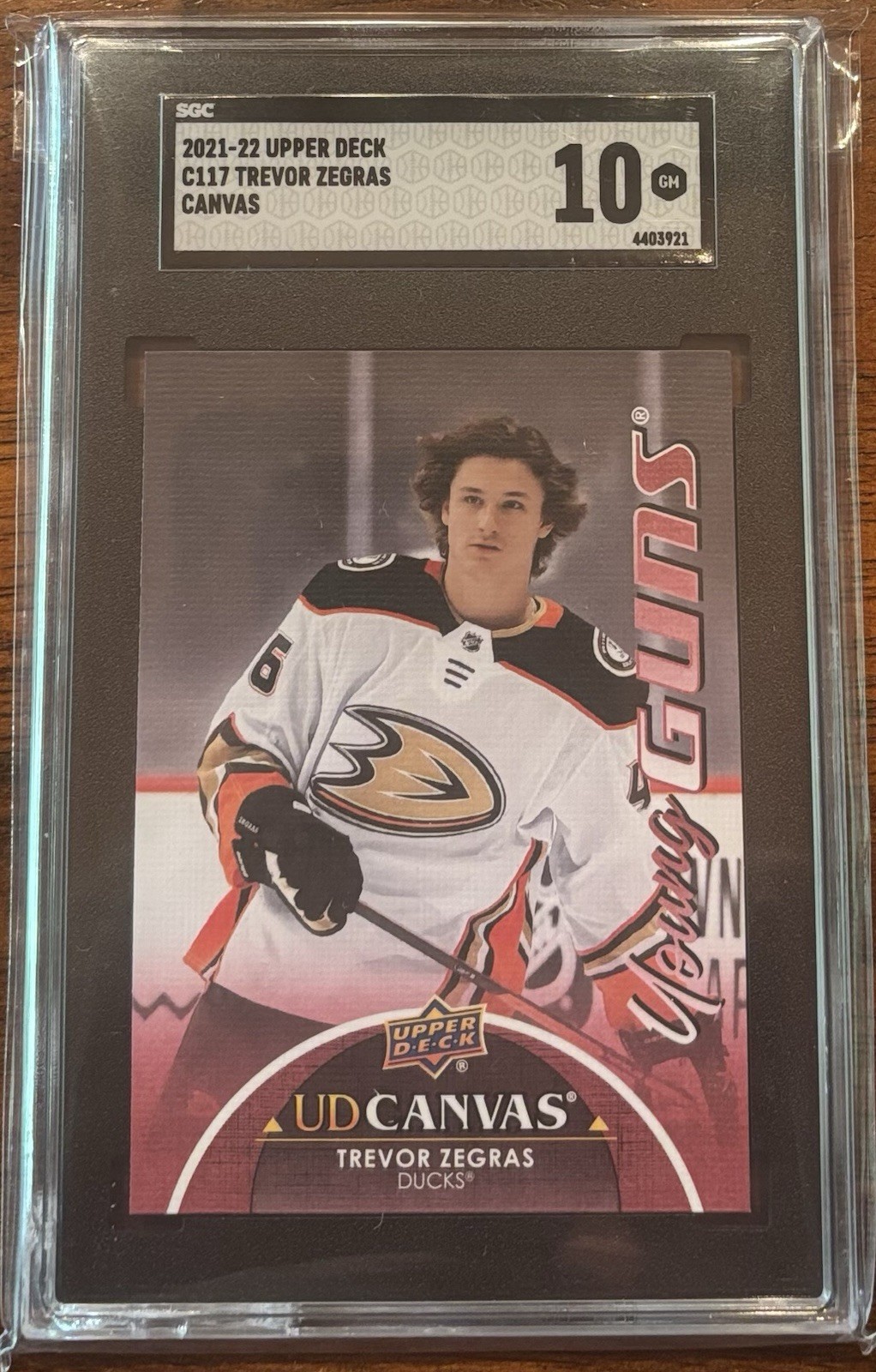 2021-22 Upper Deck Trevor Zegras Rookie #C117 Canvas SGC 10 FREE Ship