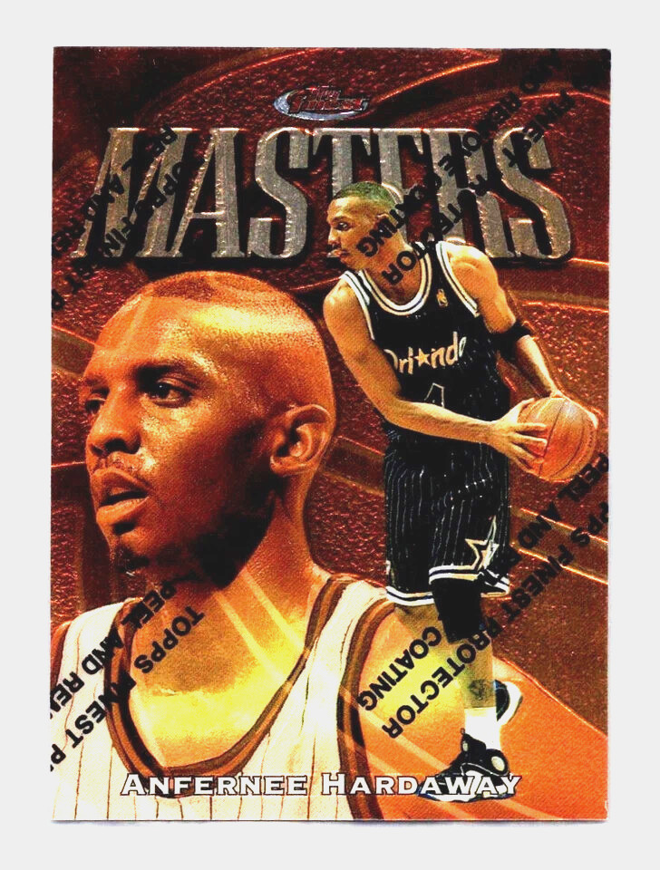 Anfernee Hardaway 1997-98 Topps Finest “Masters” w/ Coating ~ Magic, HOF