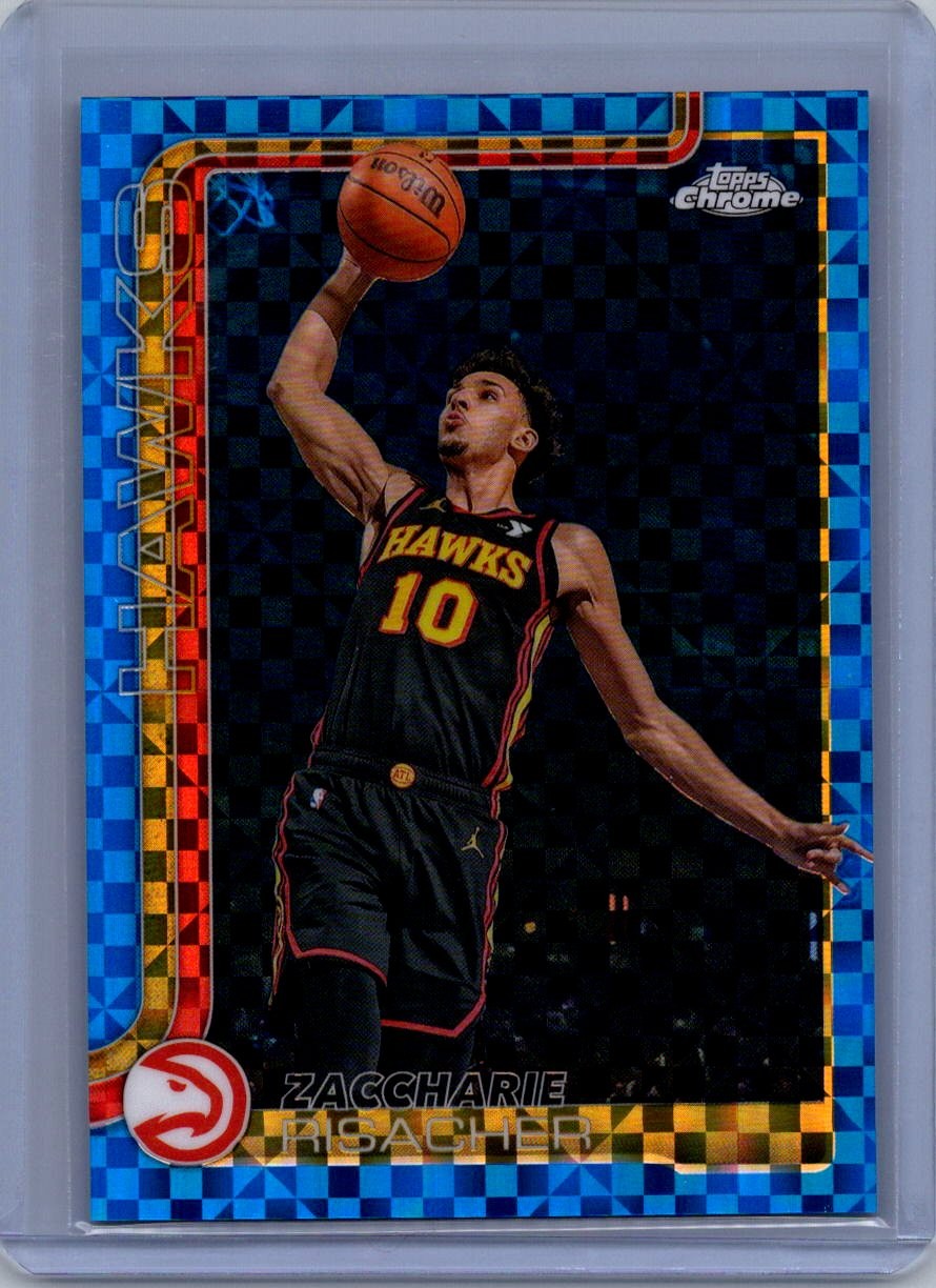 2025-26 Topps Chrome #2 Zaccharie Risacher Blue X-Fractor
