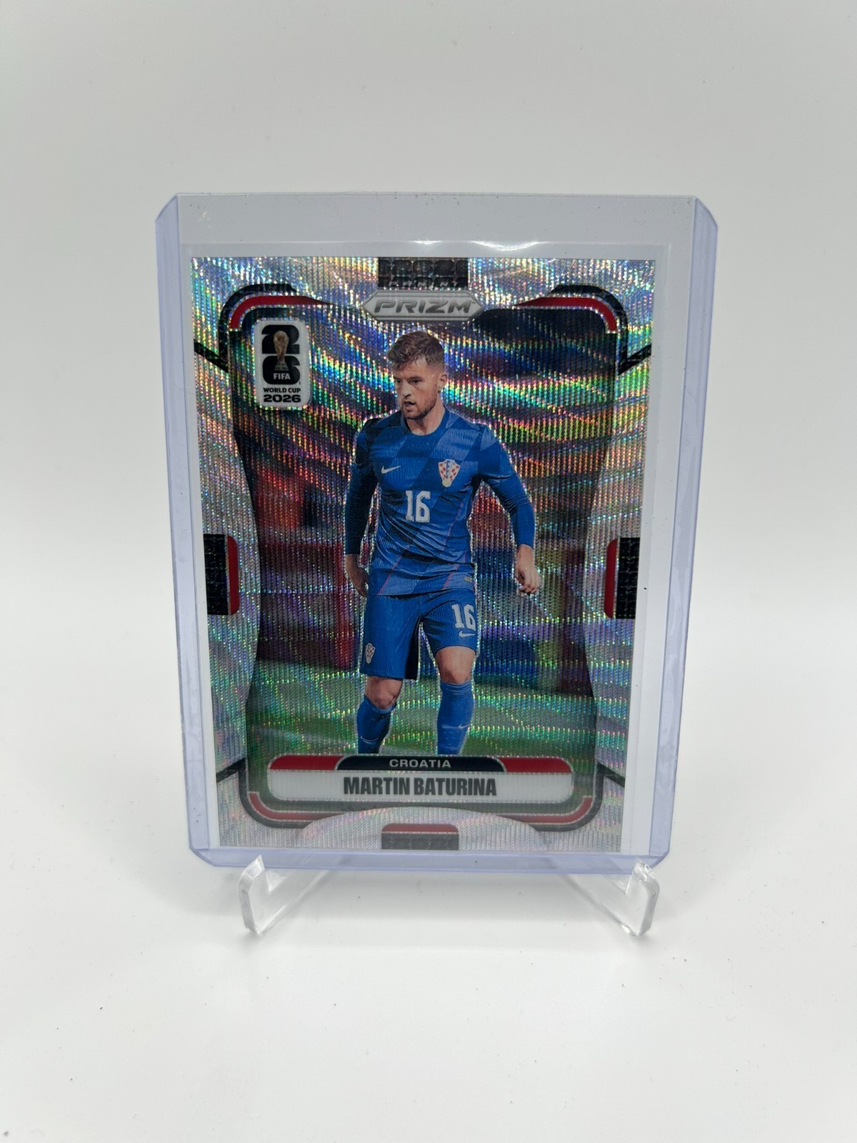 2026 Panini Prizm Fifa World Cup – Martin Baturina #193 Wave Prizm Croatia