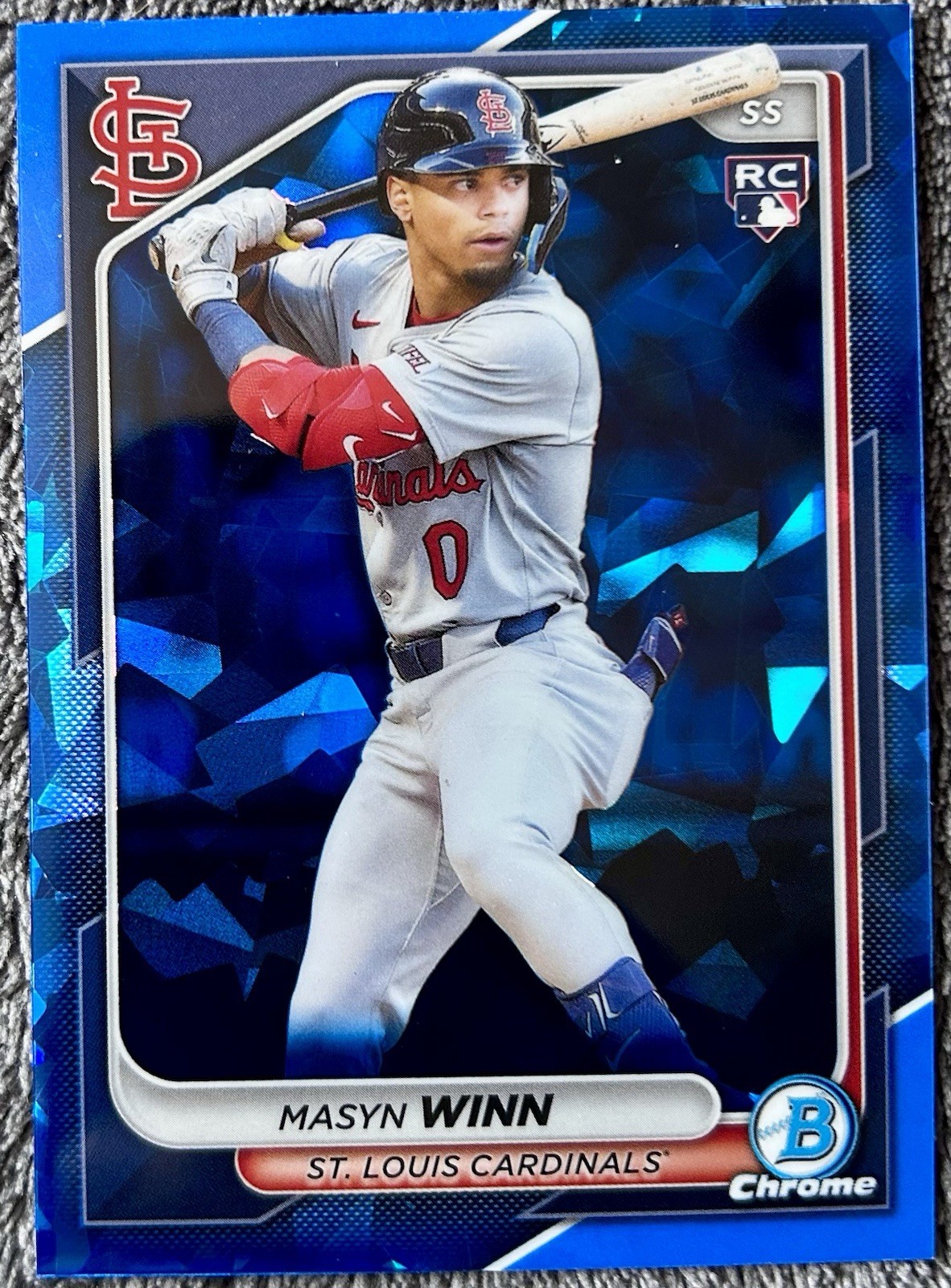 2024 Bowman Chrome Sapphire Masyn Winn Blue #61 St. Louis Cardinals