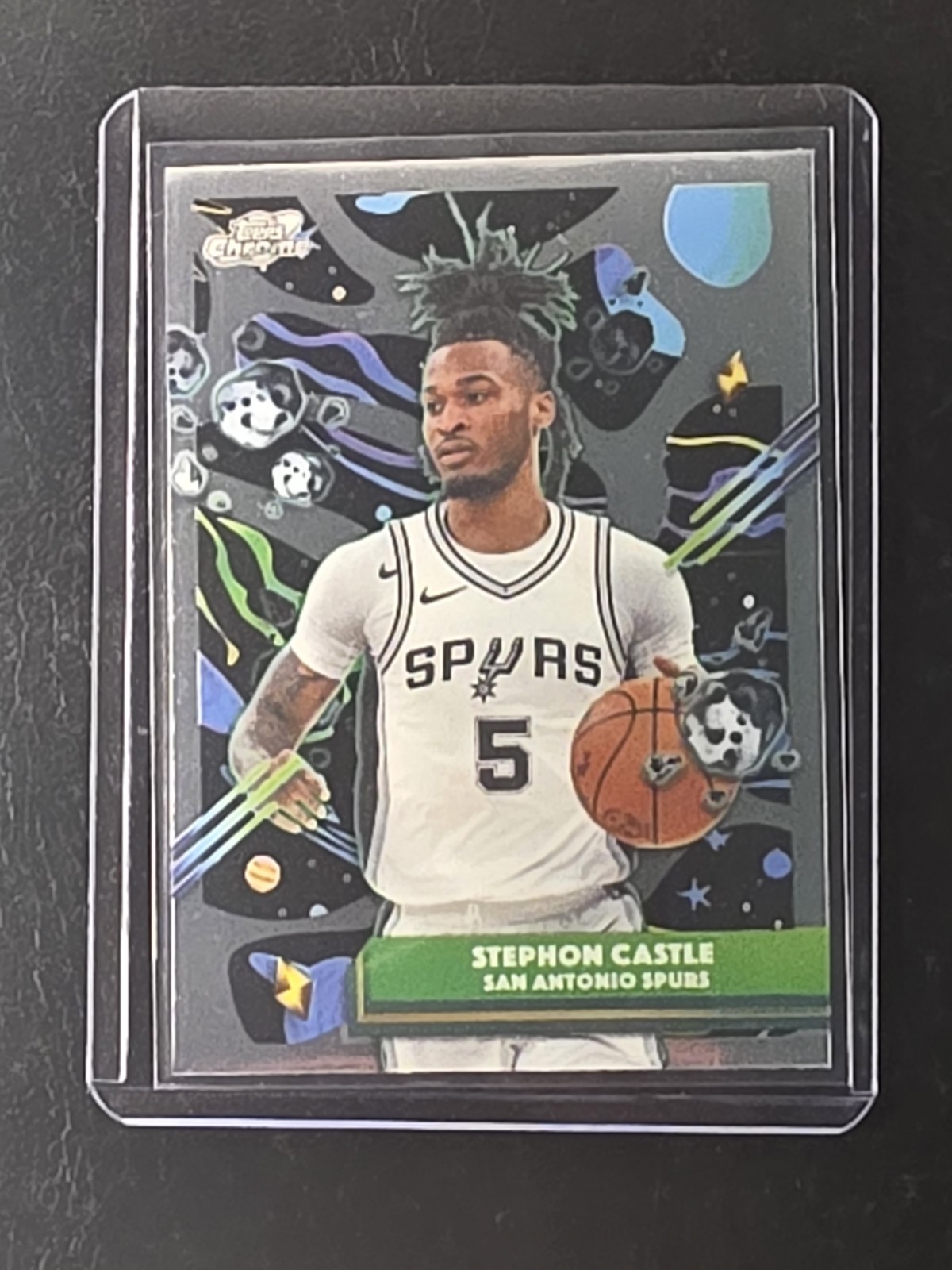Stephon Castle 2025-26 Topps Cosmic Chrome #30 San Antonio Spurs