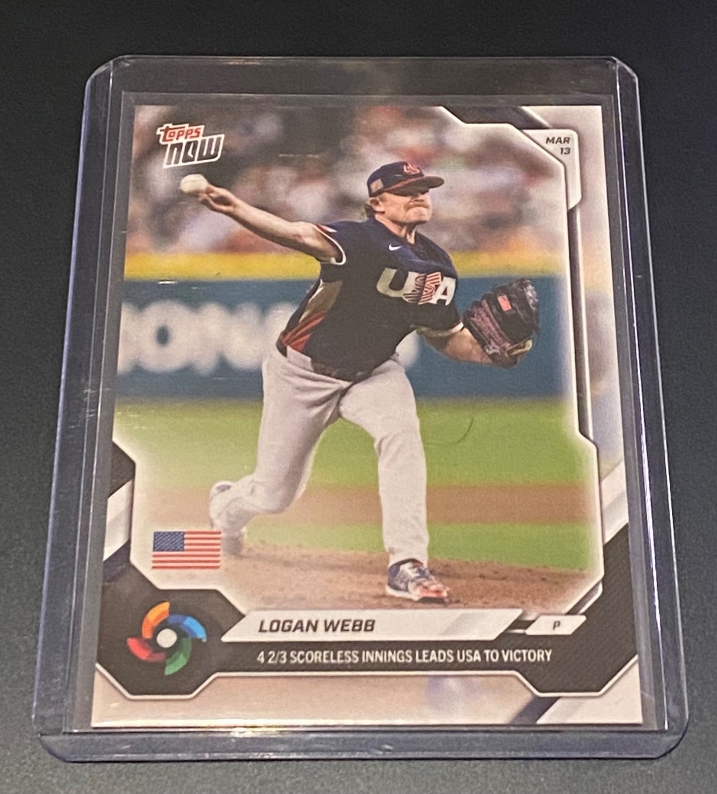 Logan Web – 2026 Topps NOW World Baseball Classic – Leads US to Victory #WB28