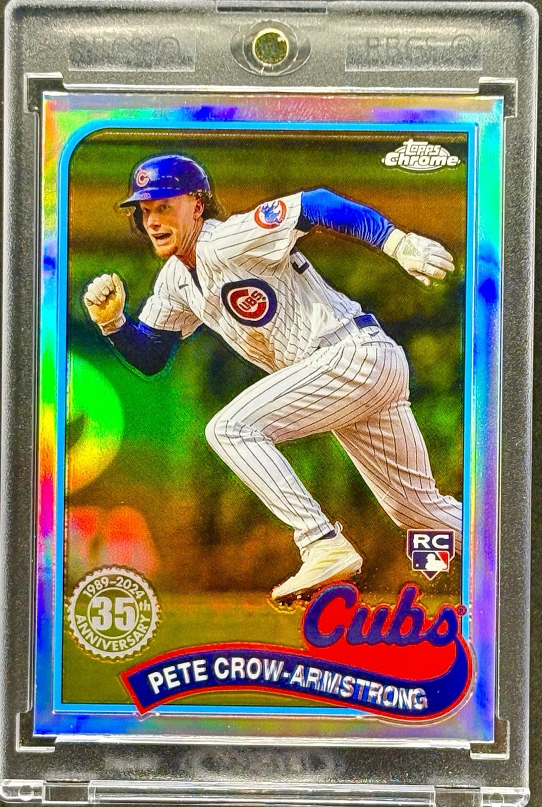 Pete Crow-Armstrong RARE ROOKIE REFRACTOR INVESTMENT CARD TOPPS CHROME SSP MINT