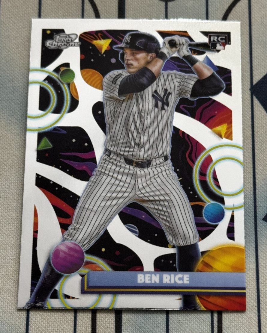 BEN RICE RC 2025 Topps Chrome Cosmic ⚾ #174 Rookie Yankees QTY 🔥