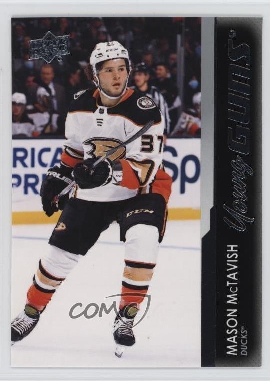 2021-22 Upper Deck Series 2 Young Guns Mason McTavish #451 Rookie RC 1pt6
