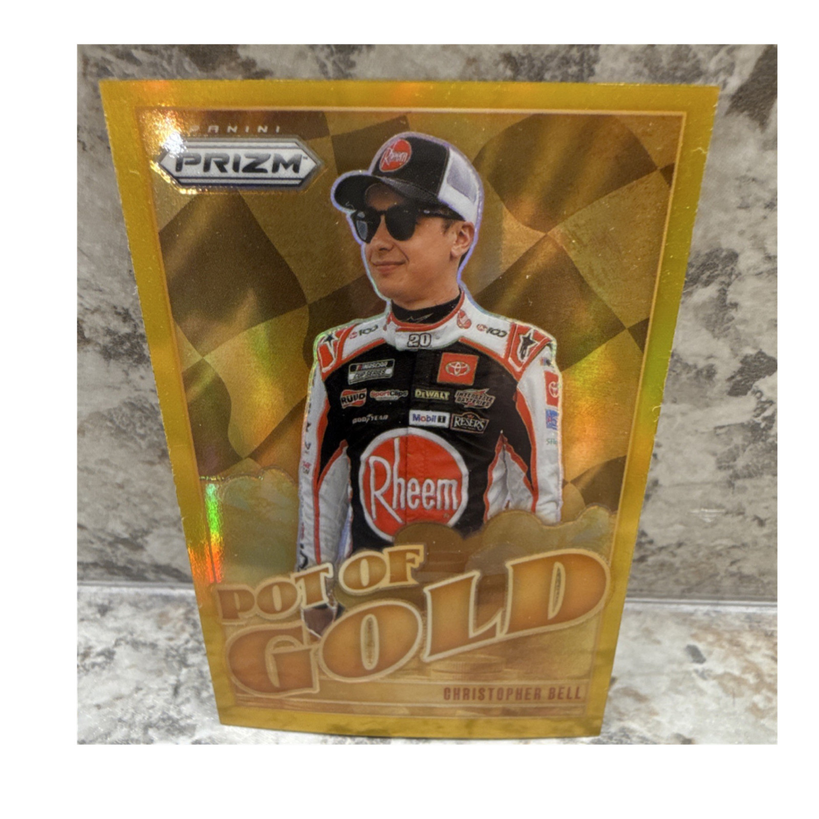 2025 Panini Prizm NASCAR Pot of Gold Gold Prizm Christopher Bell #4 /10