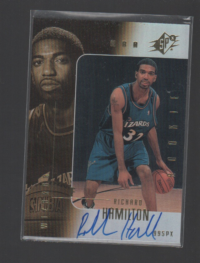 RICHARD HAMILTON 1999-00 SPX AUTO ROOKIE CARD #97 /2500