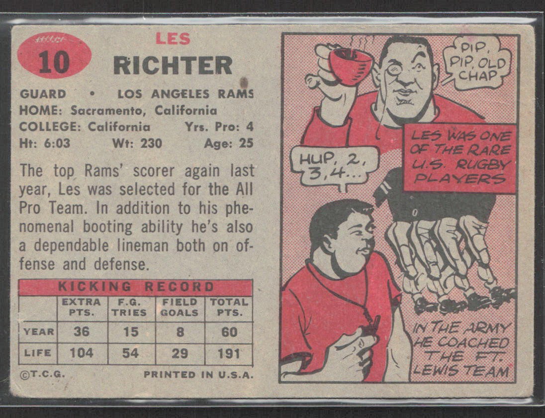 1957 Topps #10 les Richter
