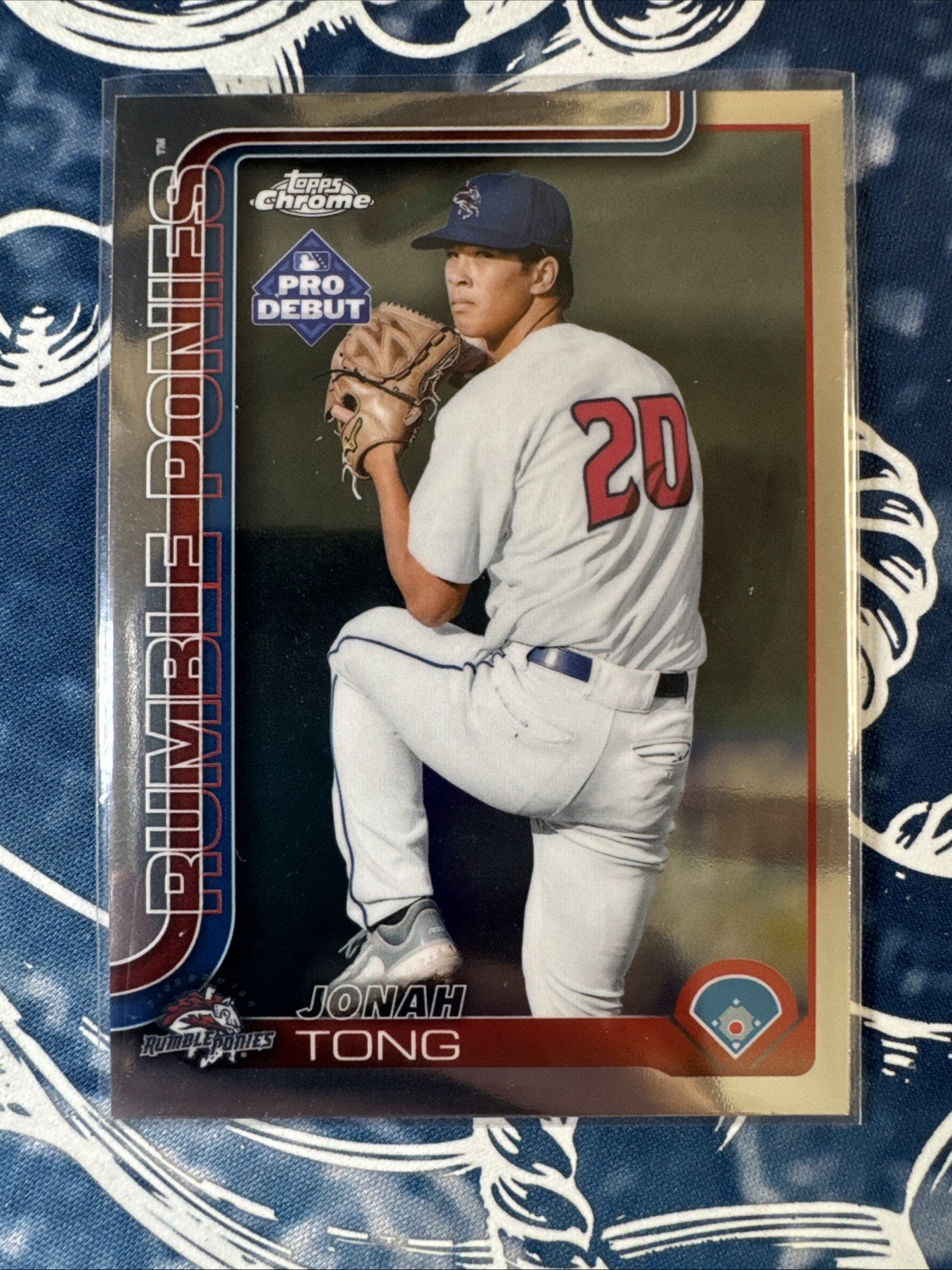 2025 Topps Pro Debut – Chrome Jonah Tong #PDC-183 (RC) Mets – 1d