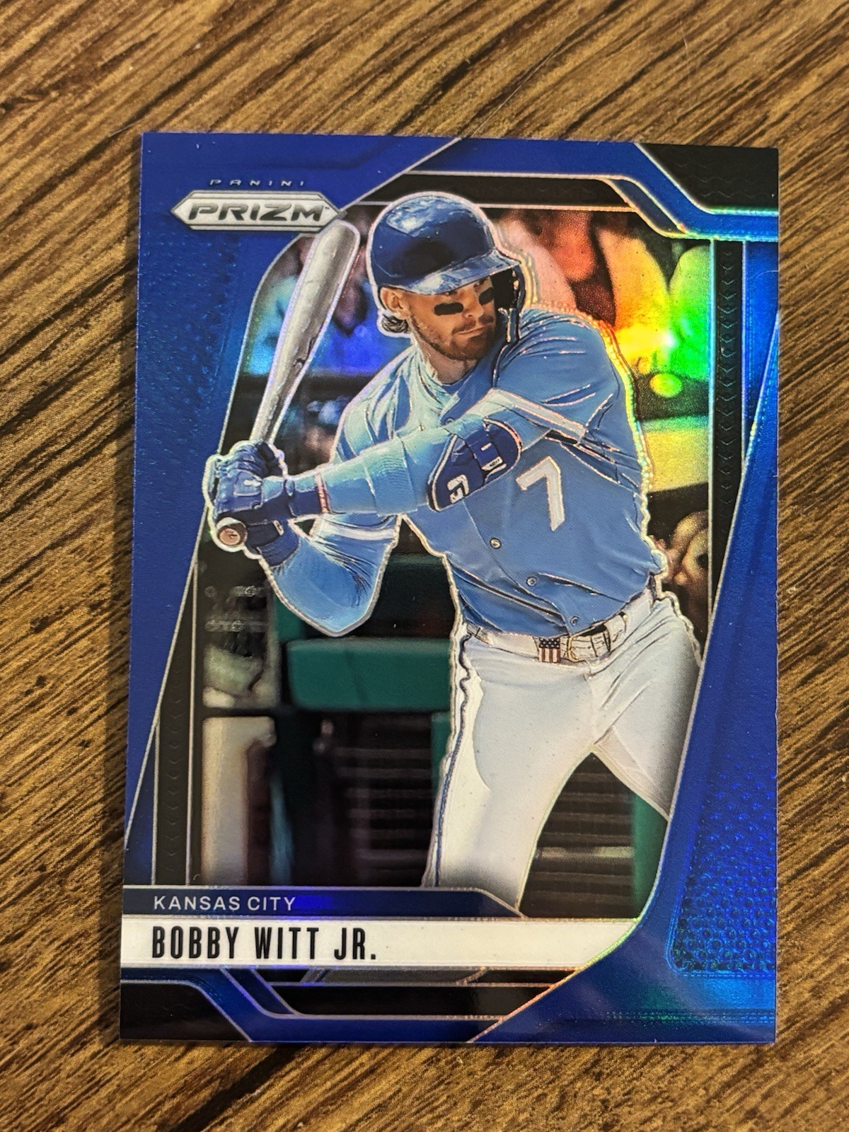 2025 Panini Prizm #160 Bobby Witt Jr. Blue Prizm #/199