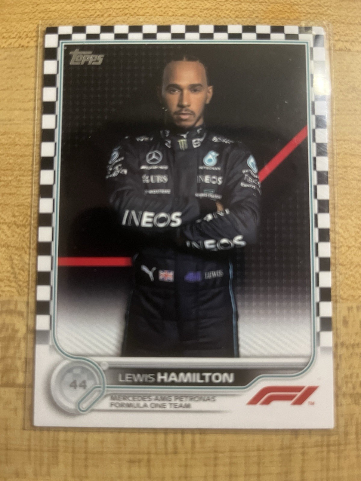 Lewis Hamilton 2022 Topps Flagship Formula One Checked Flag #5