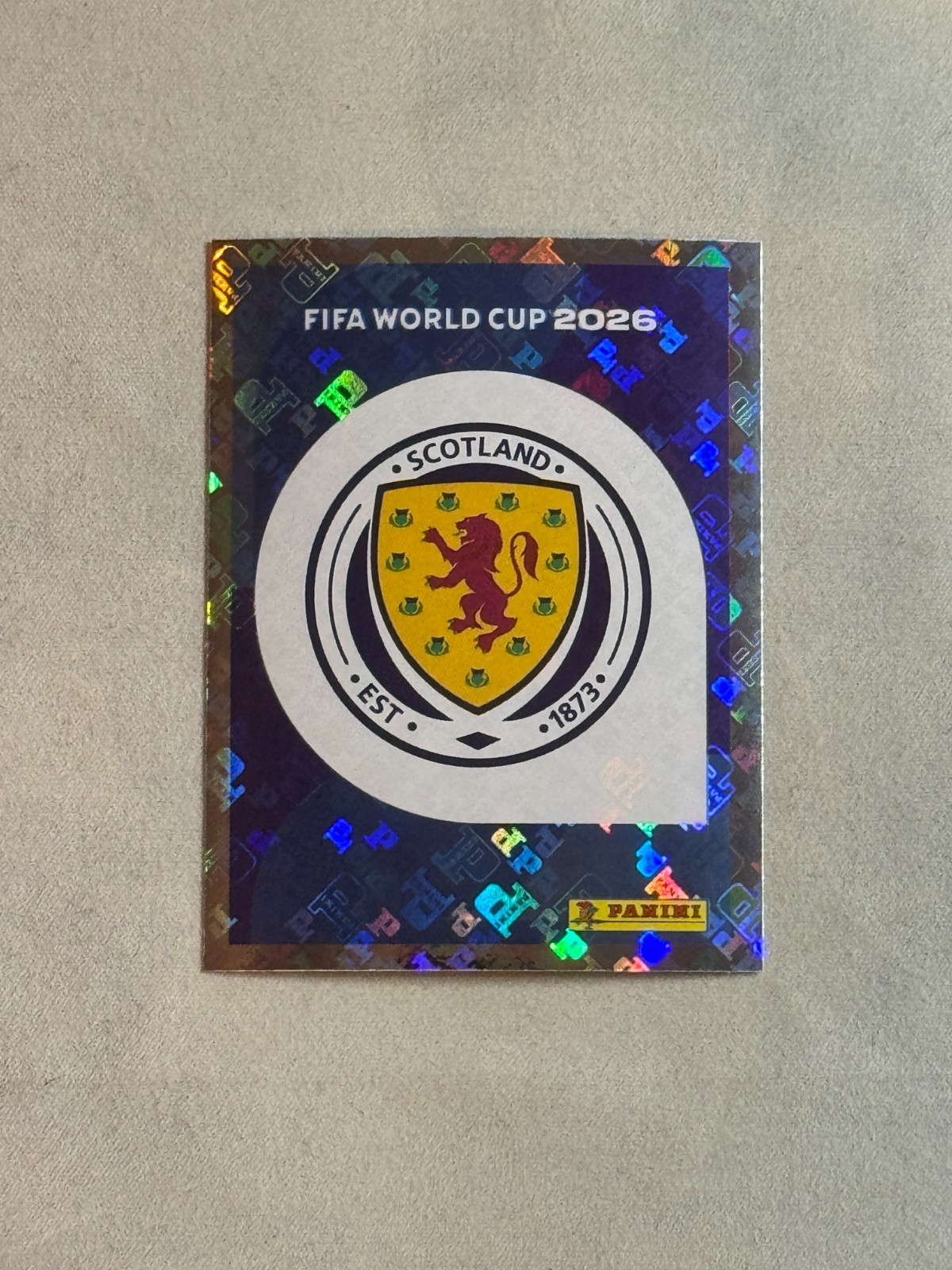 2026 Panini FIFA World Cup Sticker Foil Team Logo #SCO1 Scotland