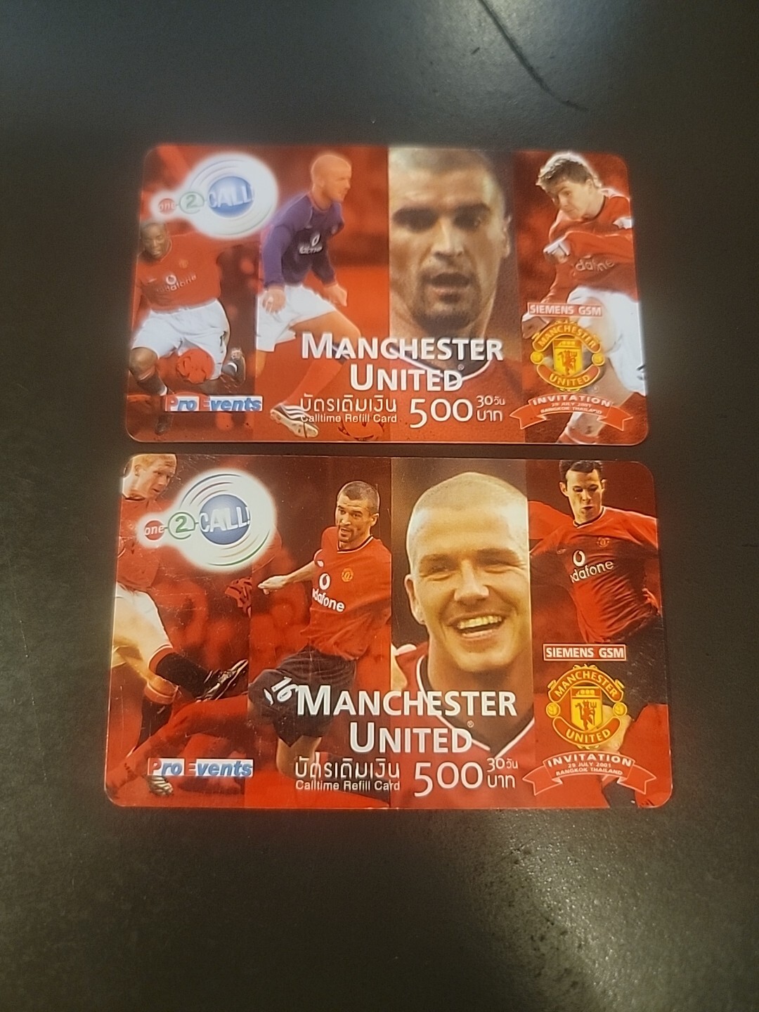 2003 Manchester United One To Call Collectible Phone Card Set David Beckham