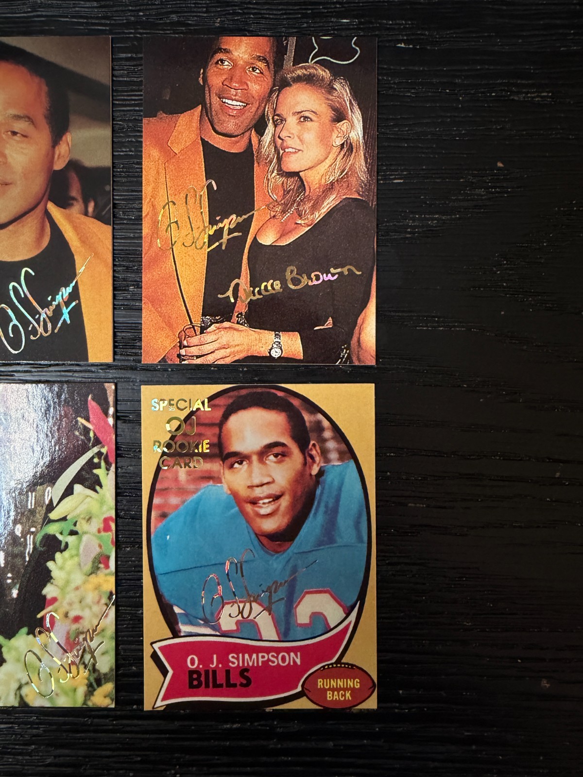 OJ Simpson 1990’s Special Novelty Cards Set of 6 NEAR MINT Rookie & Mugshot