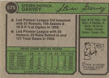 1974 Topps #575 Steve Garvey