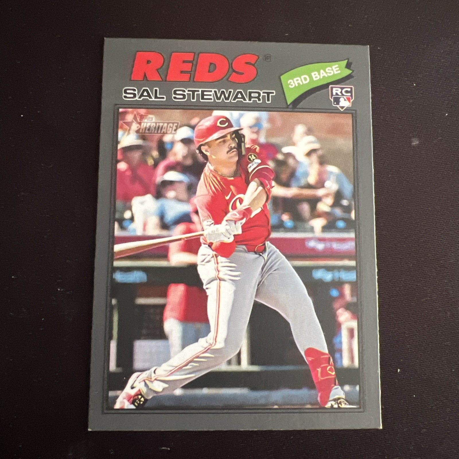 2026 Topps Heritage – Sal Stewart #221 Dark Gray Border (RC)