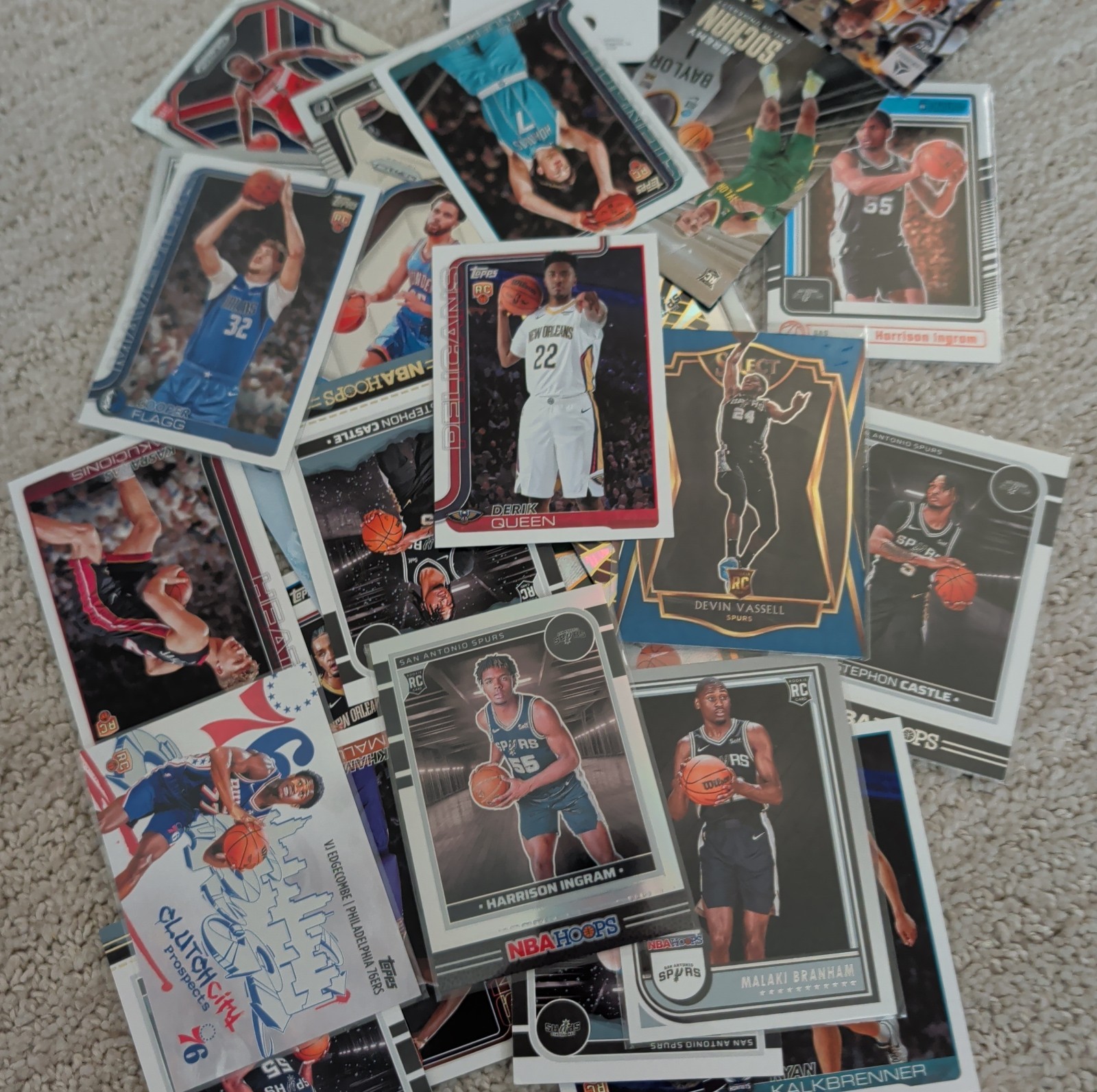 33 Random Rookie Basketball Cards, Various Years , Various Teams, Various Brands