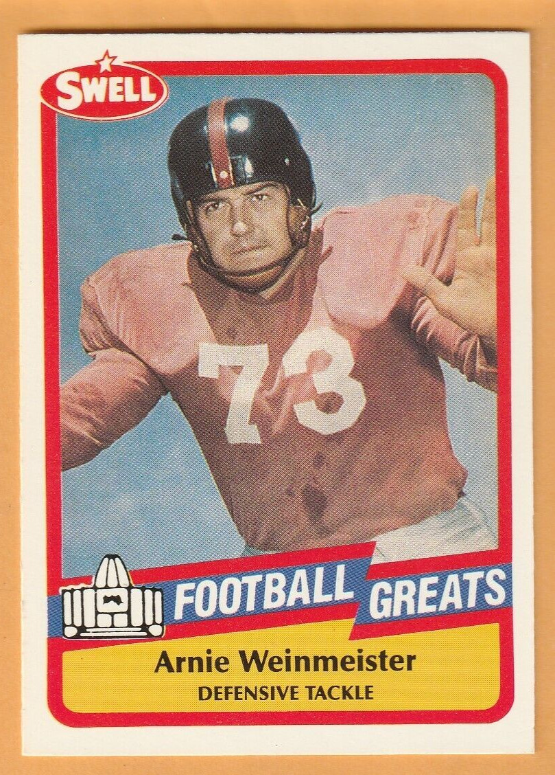 Arnie Weinmeister New York Giants 1989 Swell Greats #123 Washington Huskies 11B
