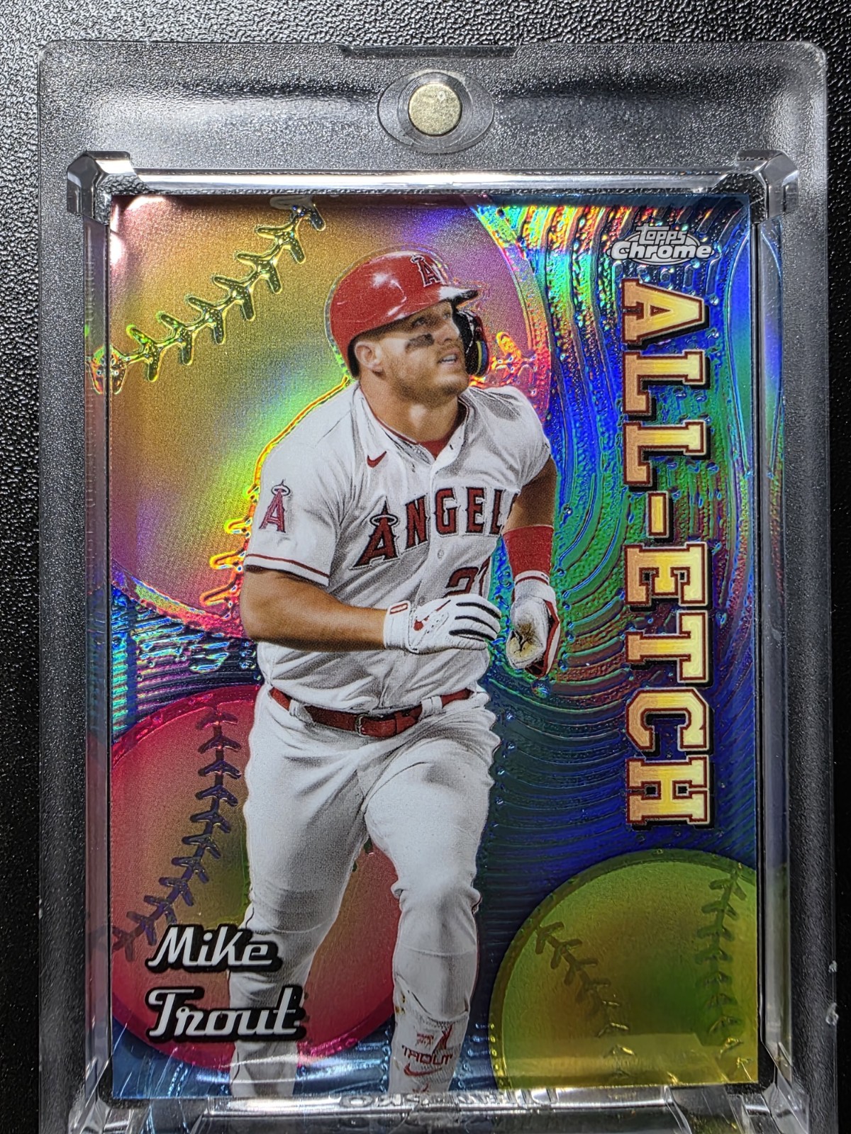 MIKE TROUT Rare Holo Refractor Investment Card Holo Topps Mvp Angels Mint