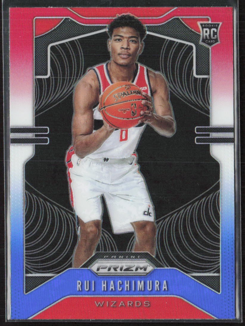 2019-20 Panini Prizm #255 Rui Hachimura Prizms Red White and Blue RC (JB)
