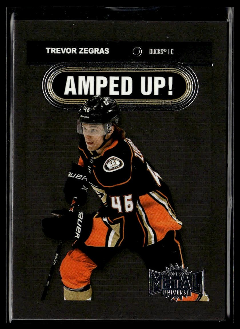 2021-22 SkyBox Metal Universe #AU-25 Trevor Zegras Anaheim Ducks