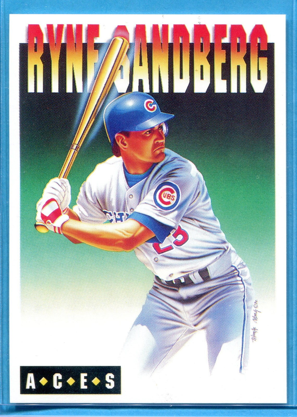 1993 Cartwright’s Aces Baseball Insert Card #8 Ryne Sandberg
