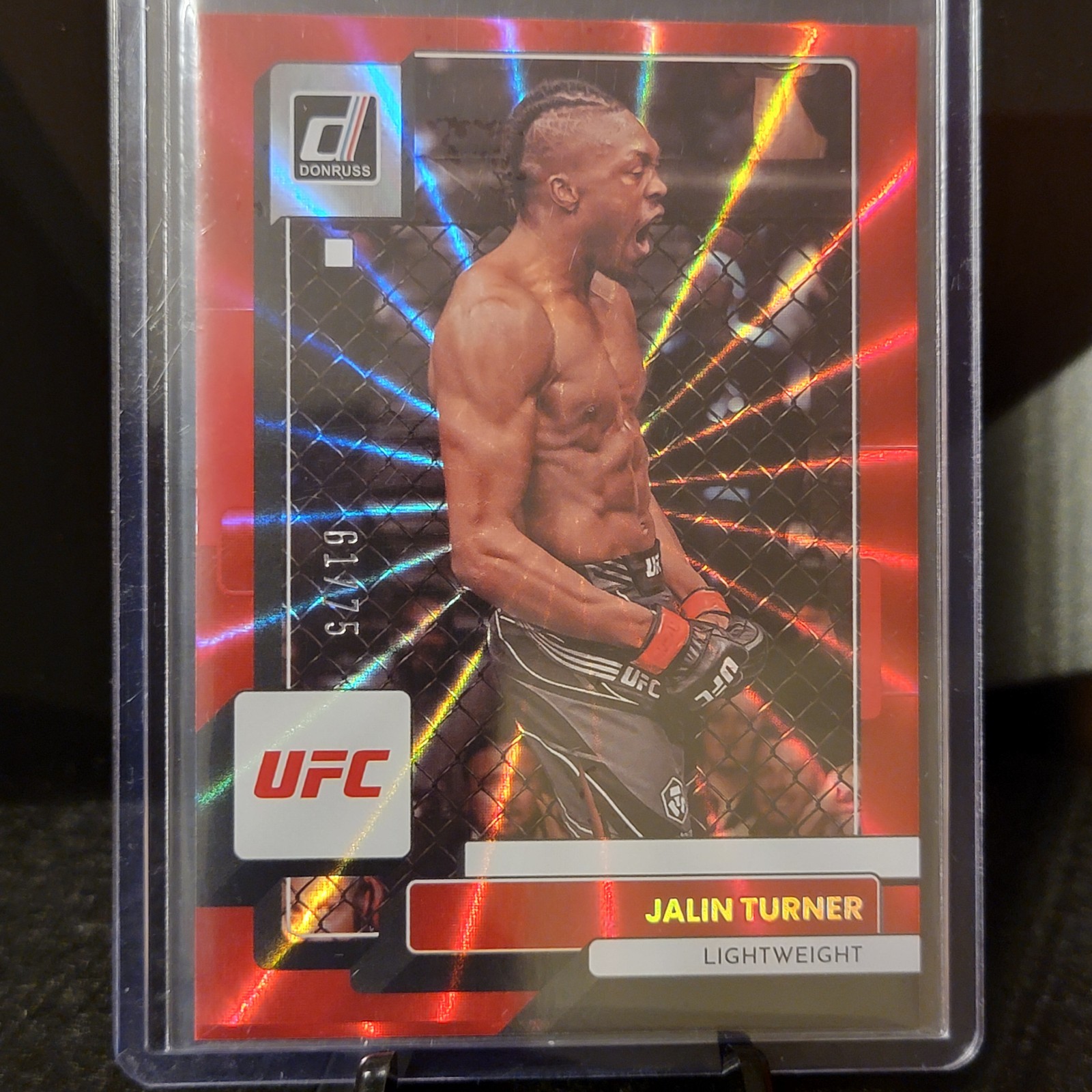 Jalin Turner – 2023 Donruss UFC #142 – Holo Red Laser 61/75