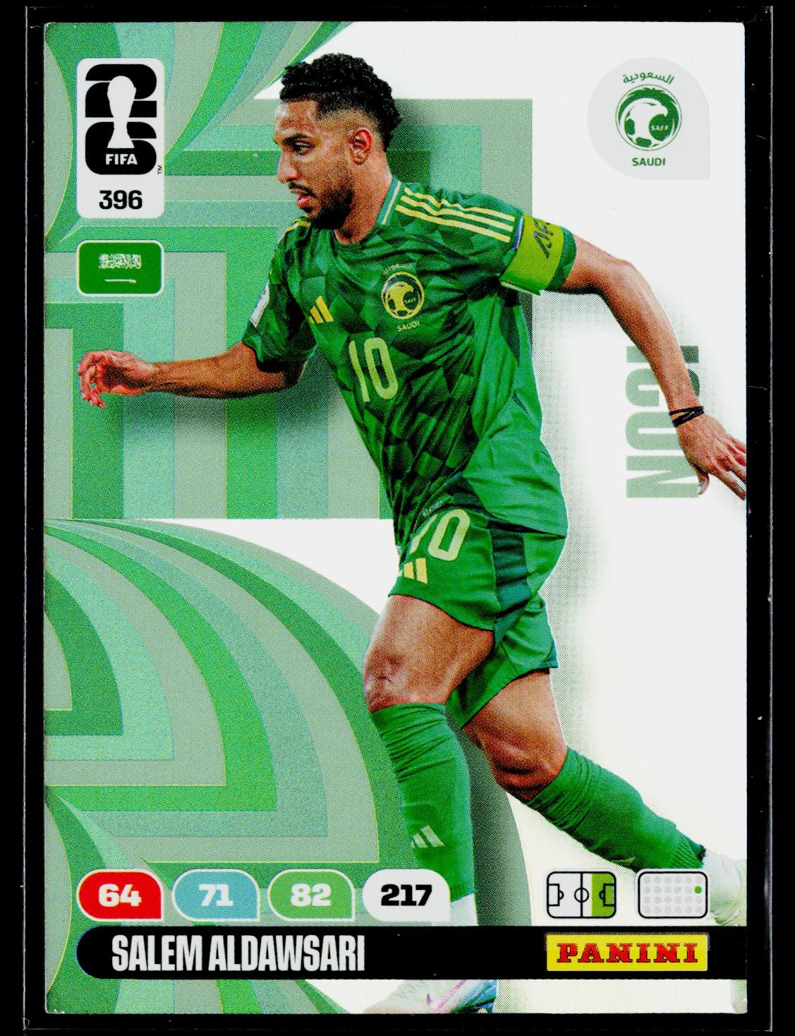Salem Al-Dawsari 2026 Panini Adrenalyn XL FIFA World Cup #396 Saudi Arabia