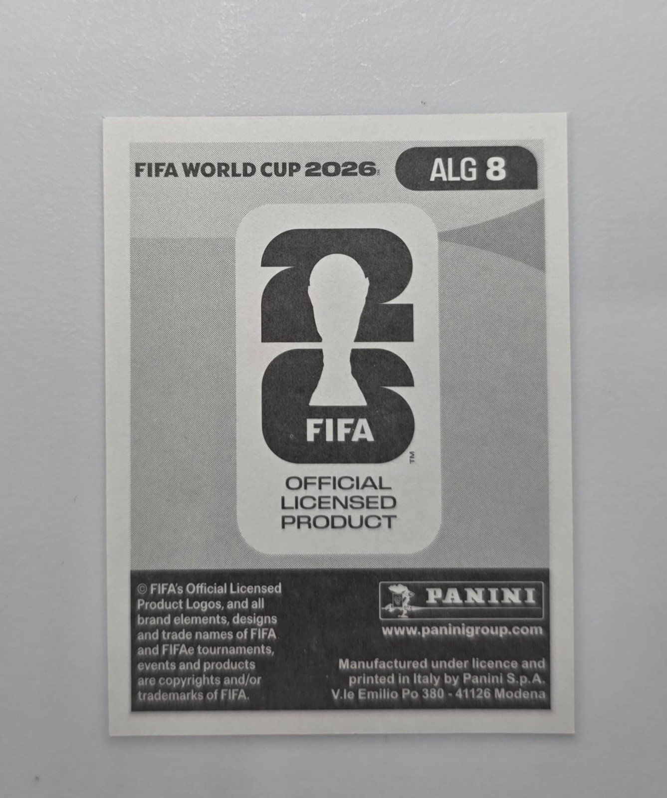2026 Panini FIFA World Cup Sticker Ismael Bennacer ALG 8 Algeria