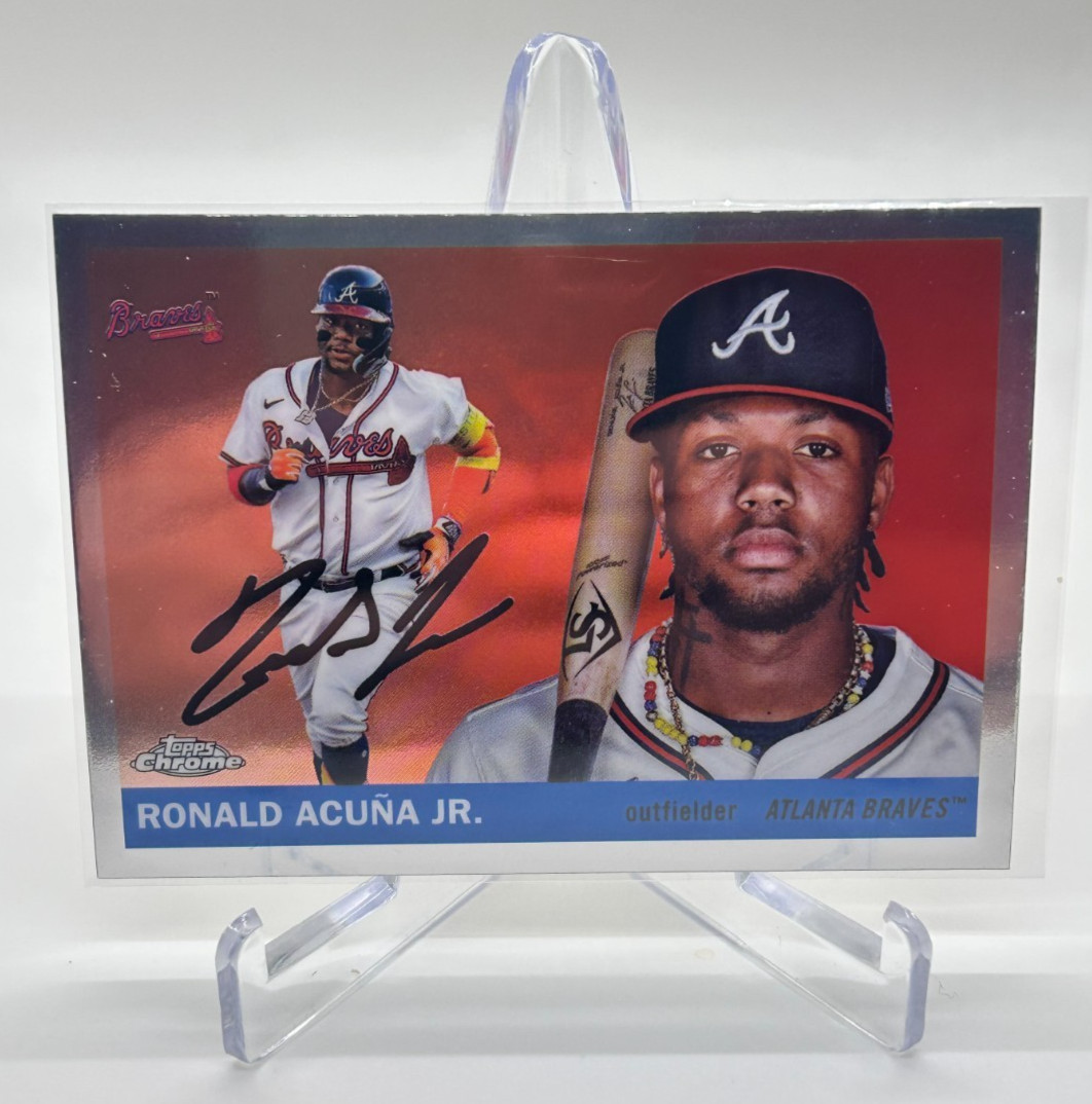 2025 Topps Chrome Platinum Ronald Acuna Jr. Base #5 Atlanta Braves